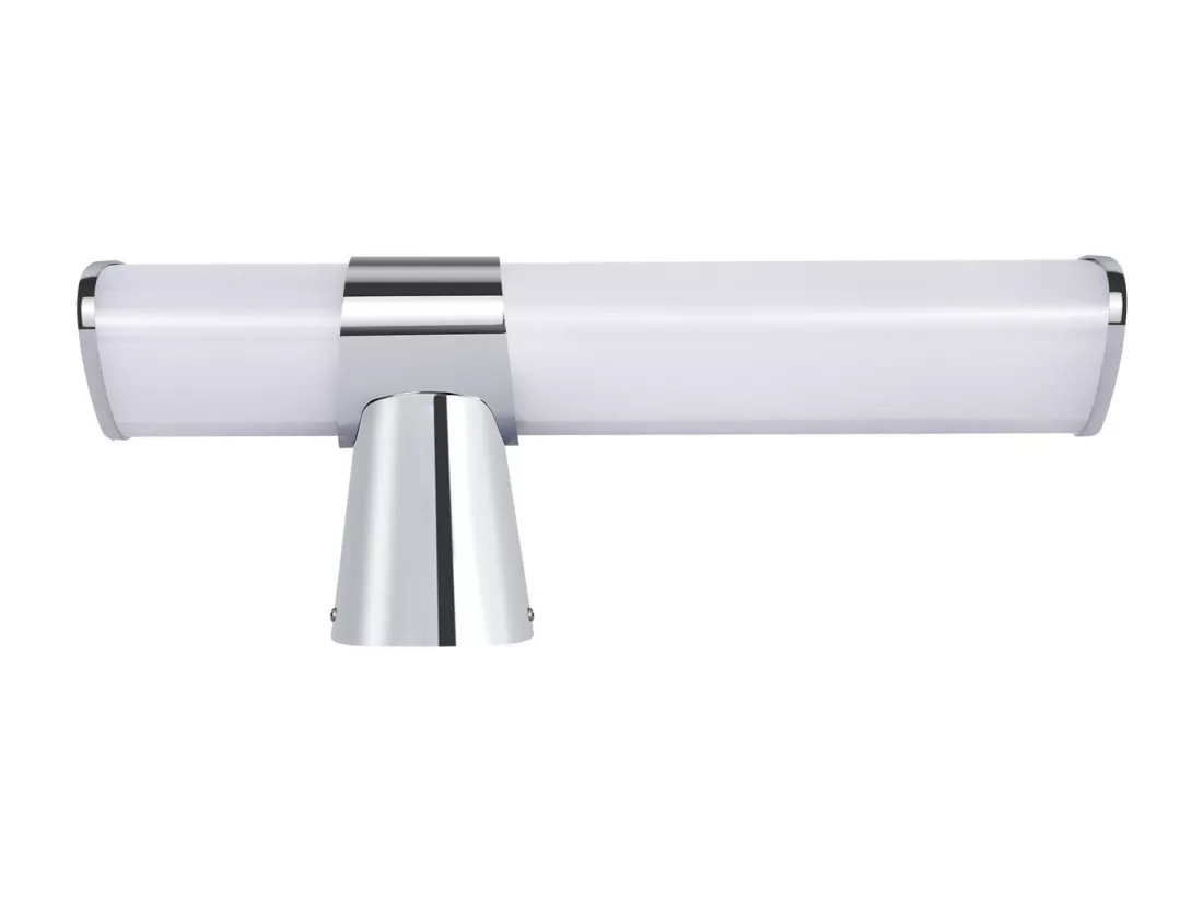NETTLIFE Applique LED salle de bain，Lampe de miroir de salle de bain à LED - Chrome moderne 6W 30CM étanche IP44 blanc neutre 4000K