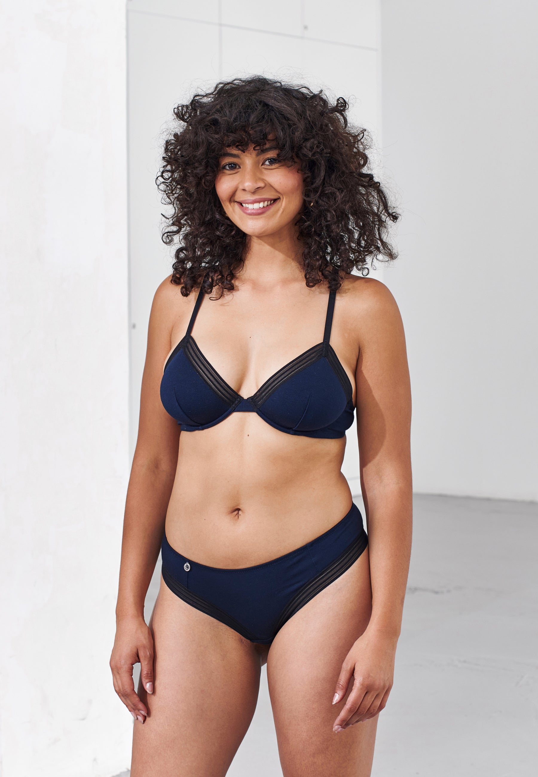Soutien-gorge triangle armaturé en modal-La Mélusine Marine