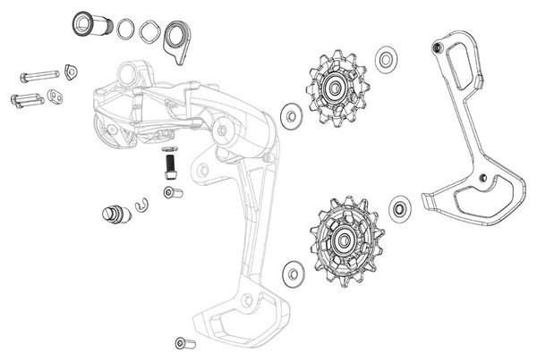 Capot Derailleur Sram GX T-Type Eagle AXS