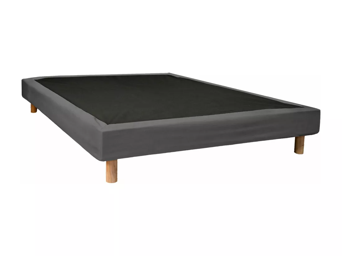 Cache-sommier anthracite RONDA 90x190 cm - SOMEO - Ronda