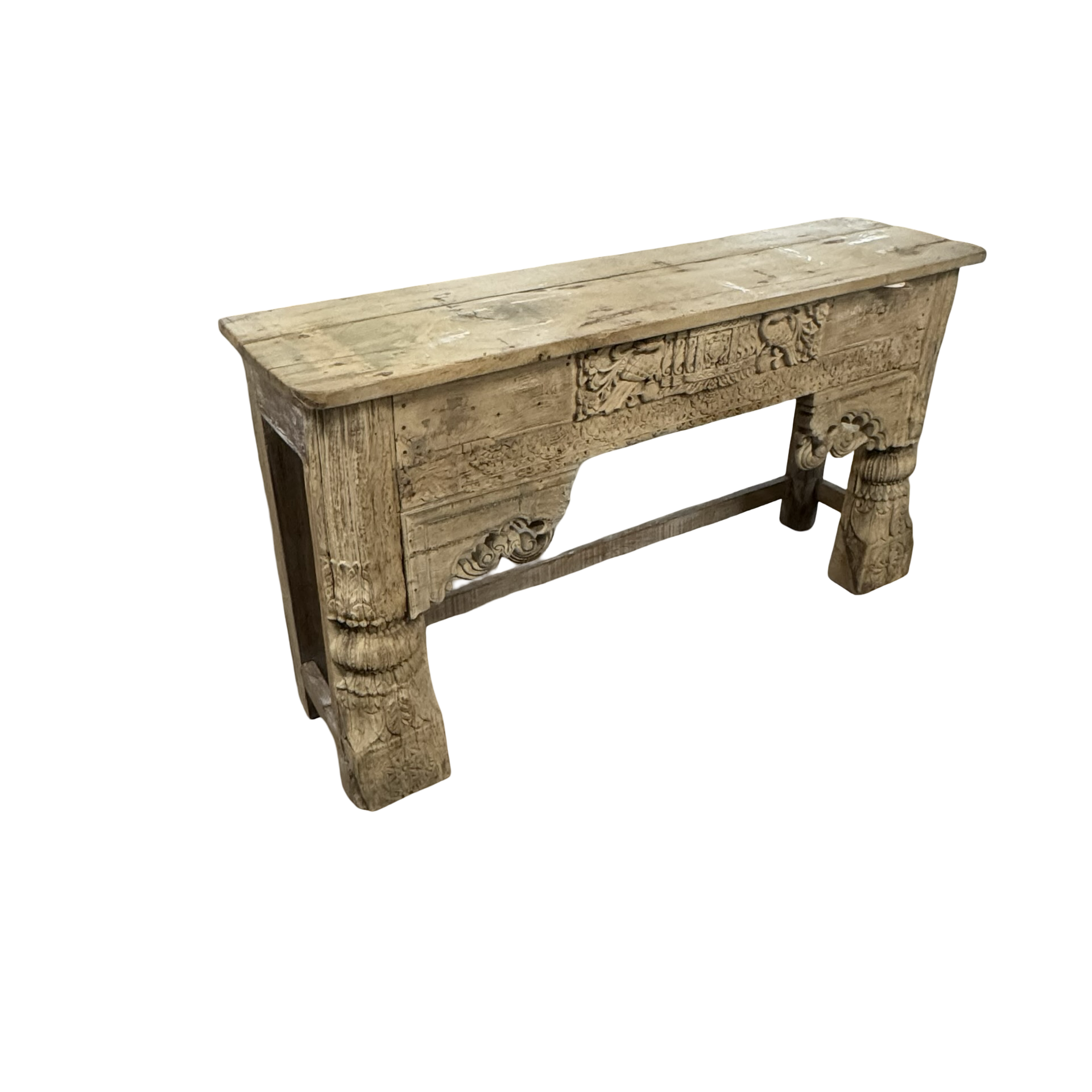 Wandkast met mooie snijwerk naturel