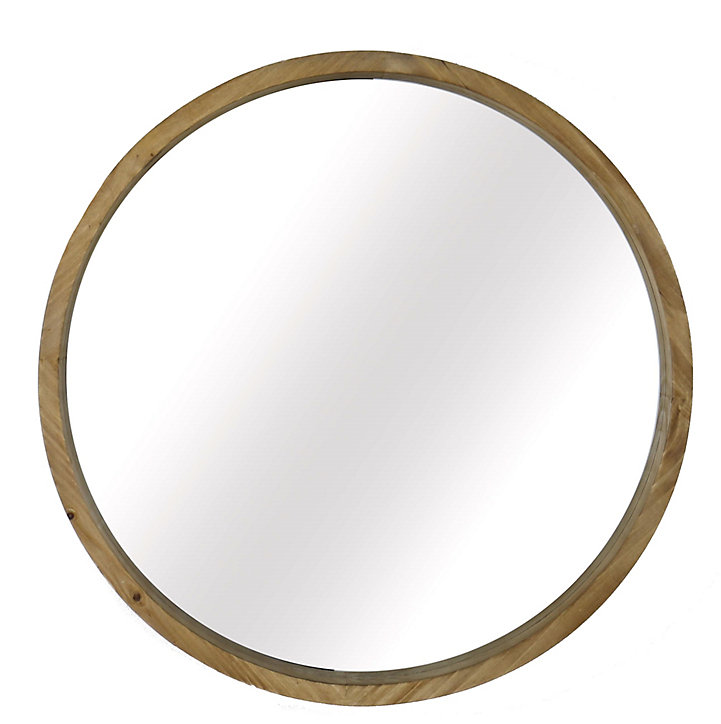 Miroir mural naturel Wooden P.5,5 x Ø. 61,5 cm