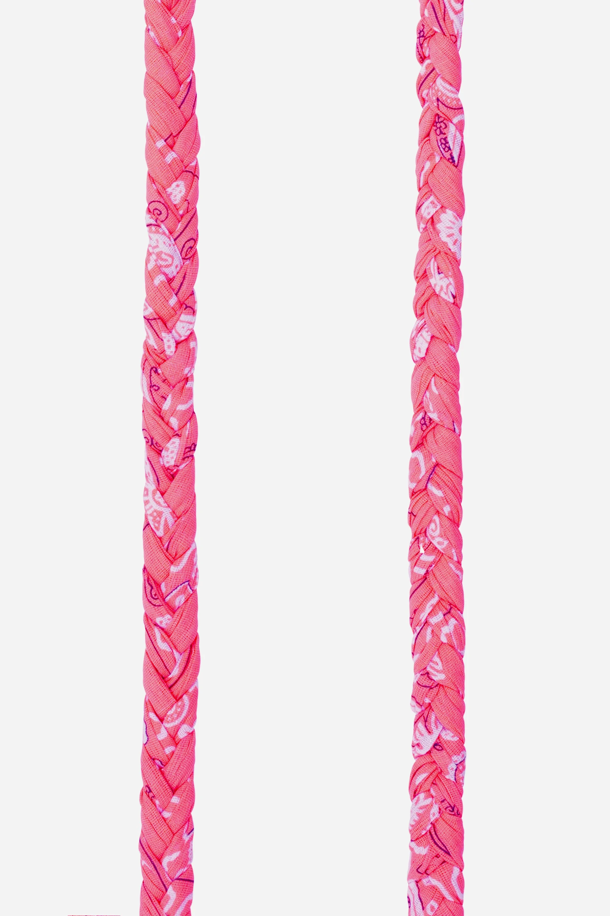 DELLA - Cordon de téléphone bandana et perles | Rose