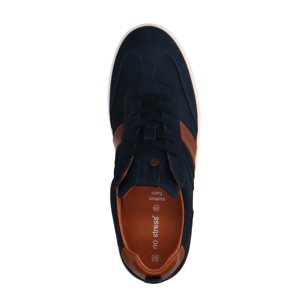 Blauwe nubuck sneakers
