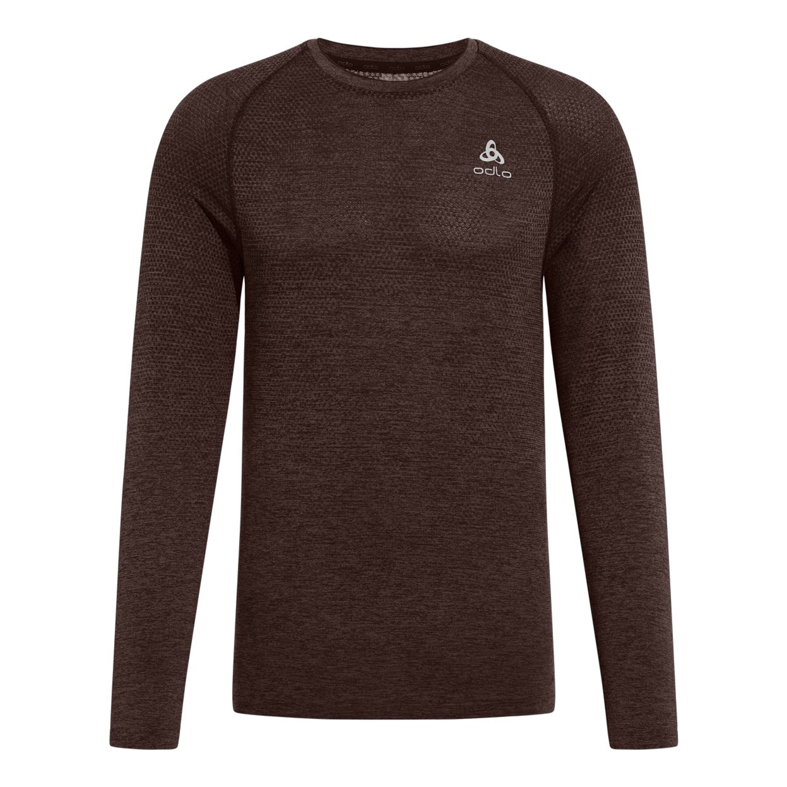 Odlo Essential Seamless Haut Manches Longues Hommes - Marron