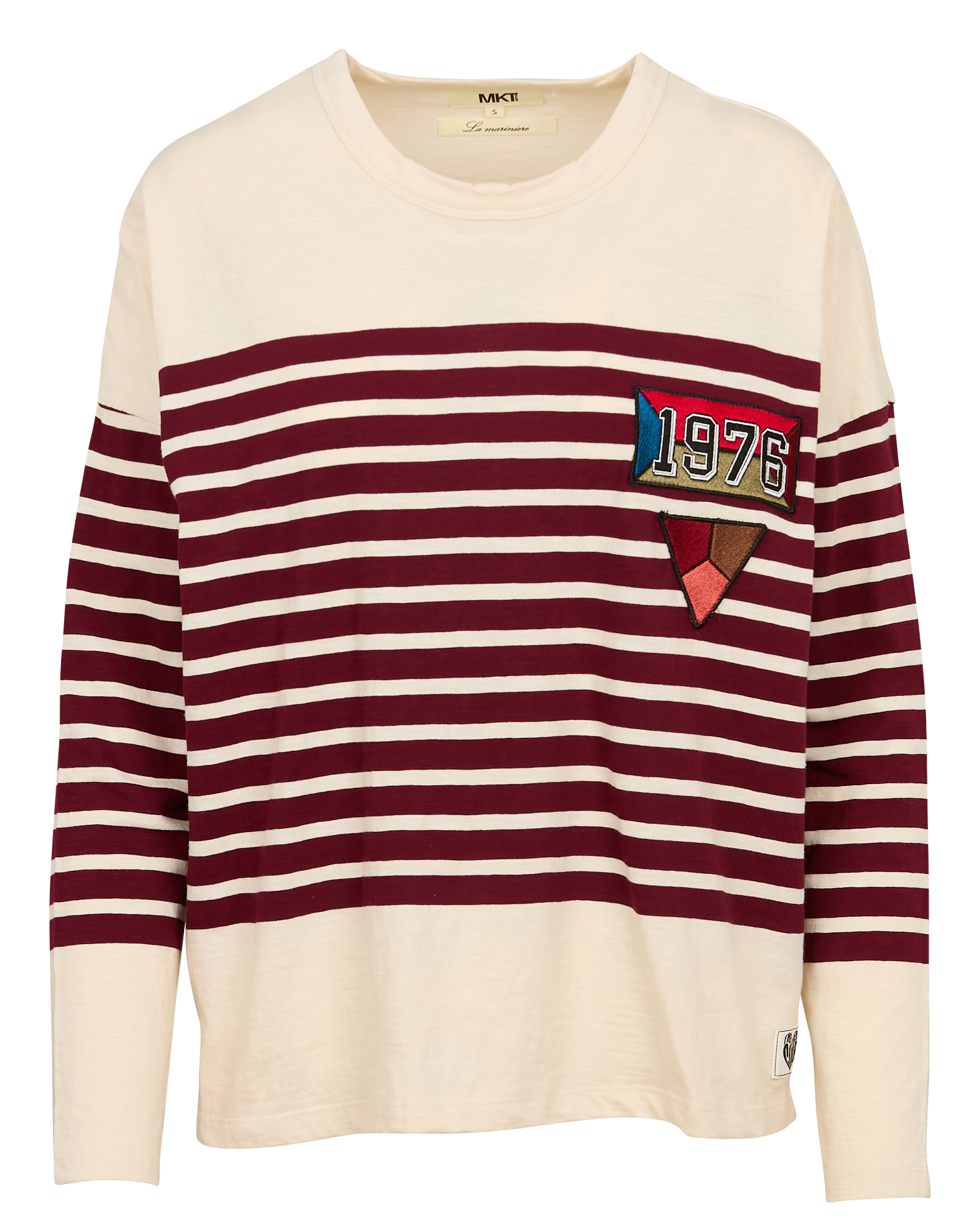 TIPI - Tee-shirt oversize col rond en coton | Rouge