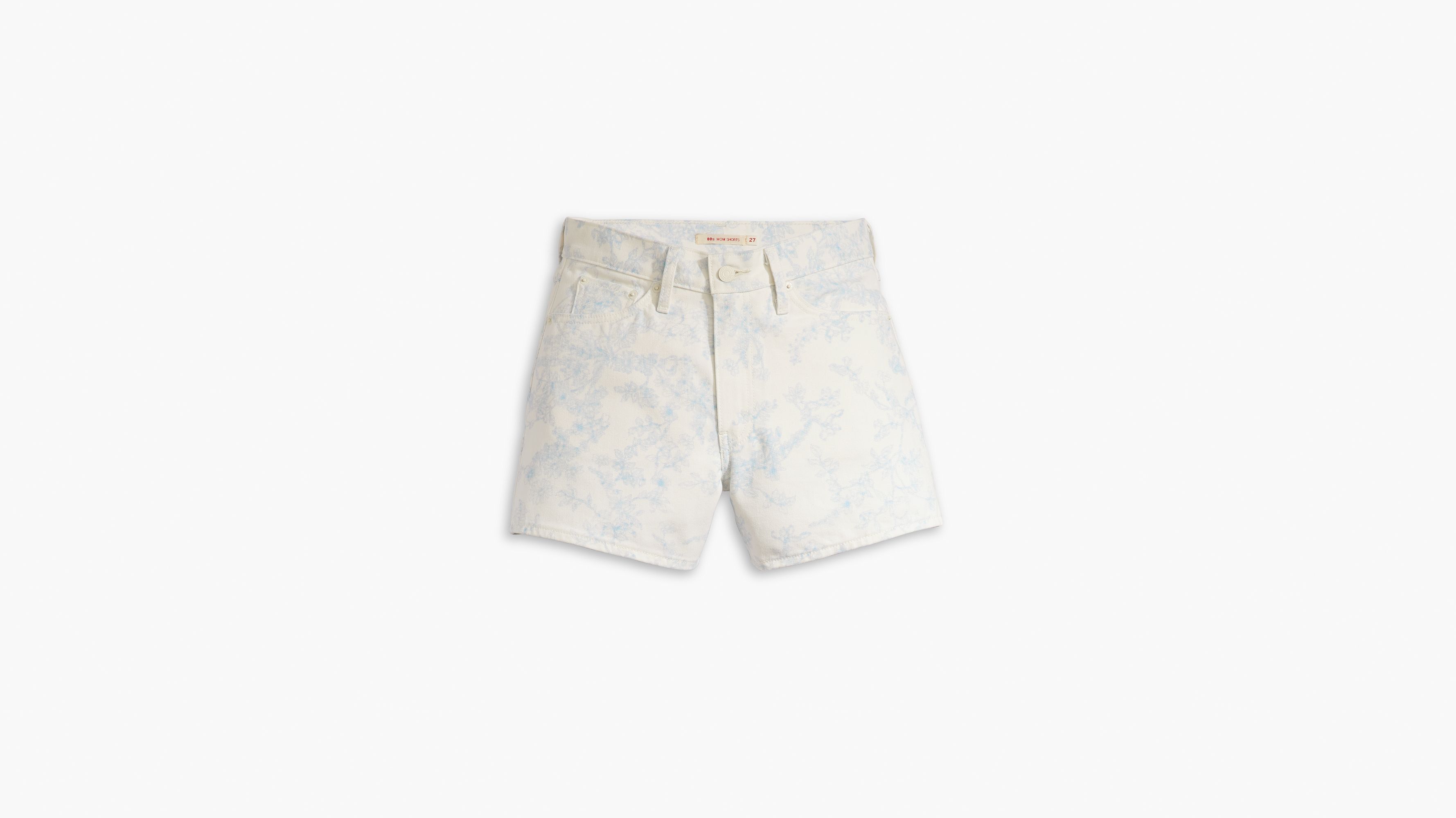 Levi's® WellThread® short Mom ’80 - Abstract Indigo Ink - Blanc