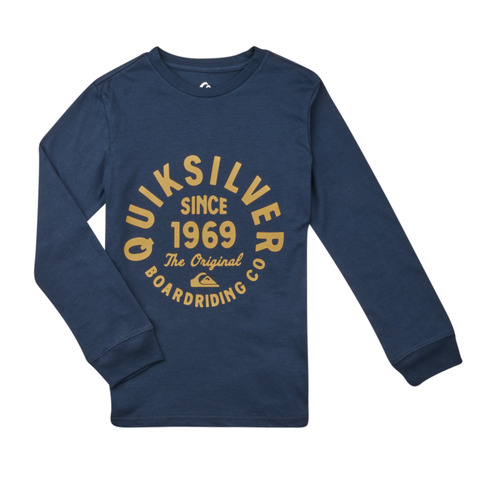 Quiksilver - CIRCLED SCRIPT FRONT LS - Marine