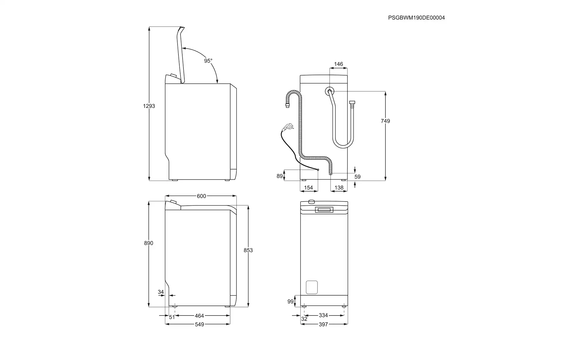 AEG Toplader LTR6A40260