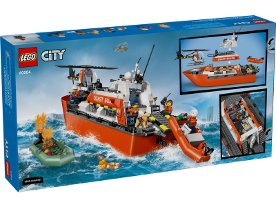 LEGO Kustwacht reddingsboot met helikopter (60504)