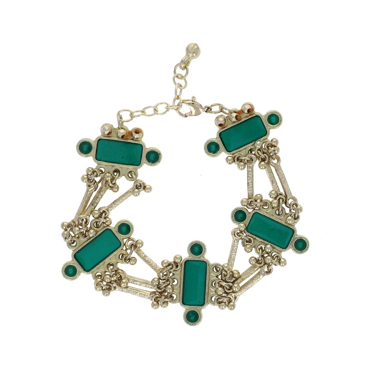 Bracelet indien turquoise Arya - Mariage Indien Pondie Chérie