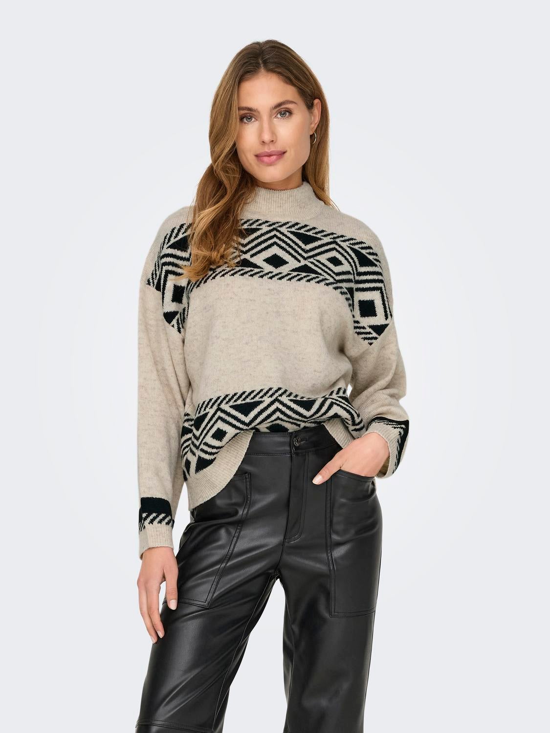 ONLVICTORIA Strickpullover Pumice Stone