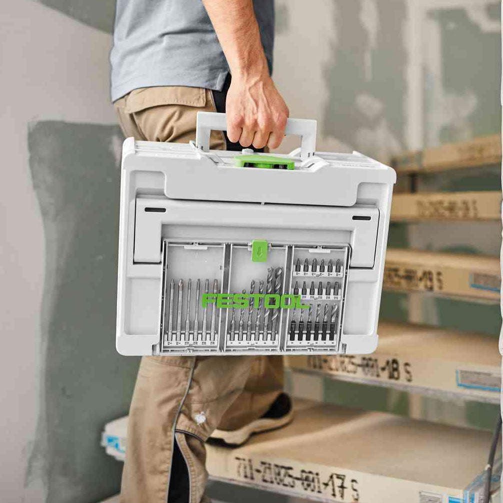 FESTOOL Systainer3 SYS 1.5 Medium 137mm x 396mm w/ Storage Lid 577346