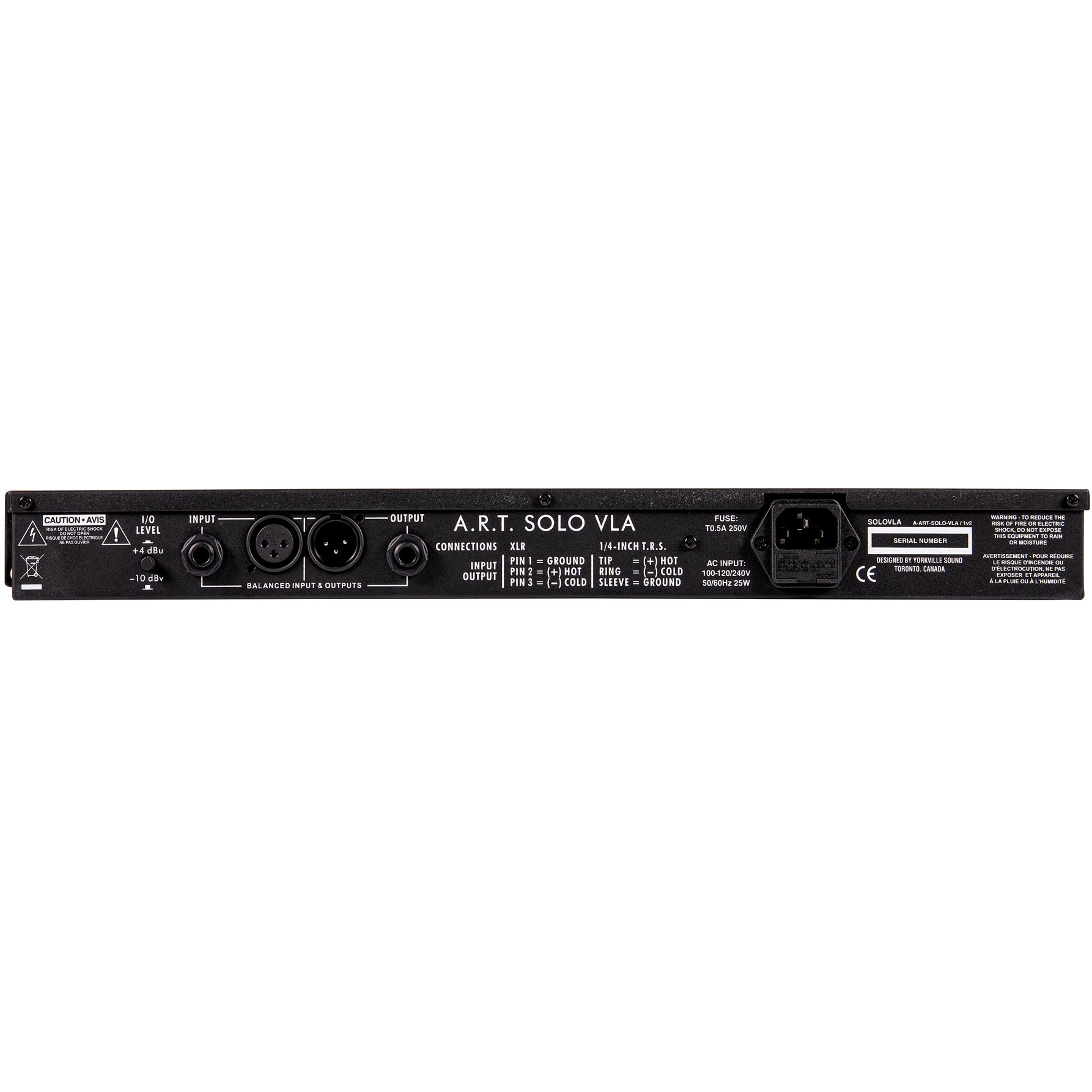 ART Solo VLA Single-Channel Rackmount Multi-Voice Tube Opto/Compressor