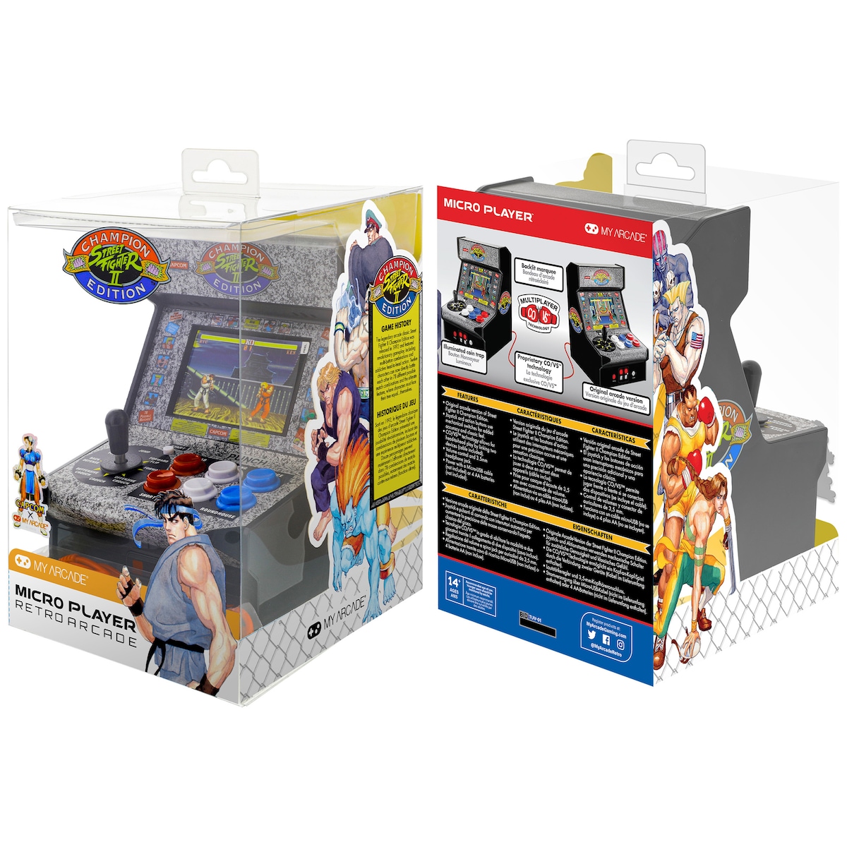 My Arcade Micro Player Pro 7,5” Street Fighter II retro spillkonsoll