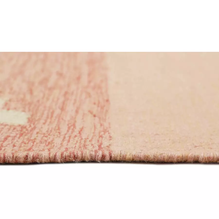 Green Looop Kelim Teppich Soleil rosa