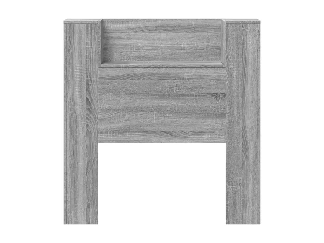 Armoire tête de lit avec LED sonoma gris 100x16,5x103,5 cm
