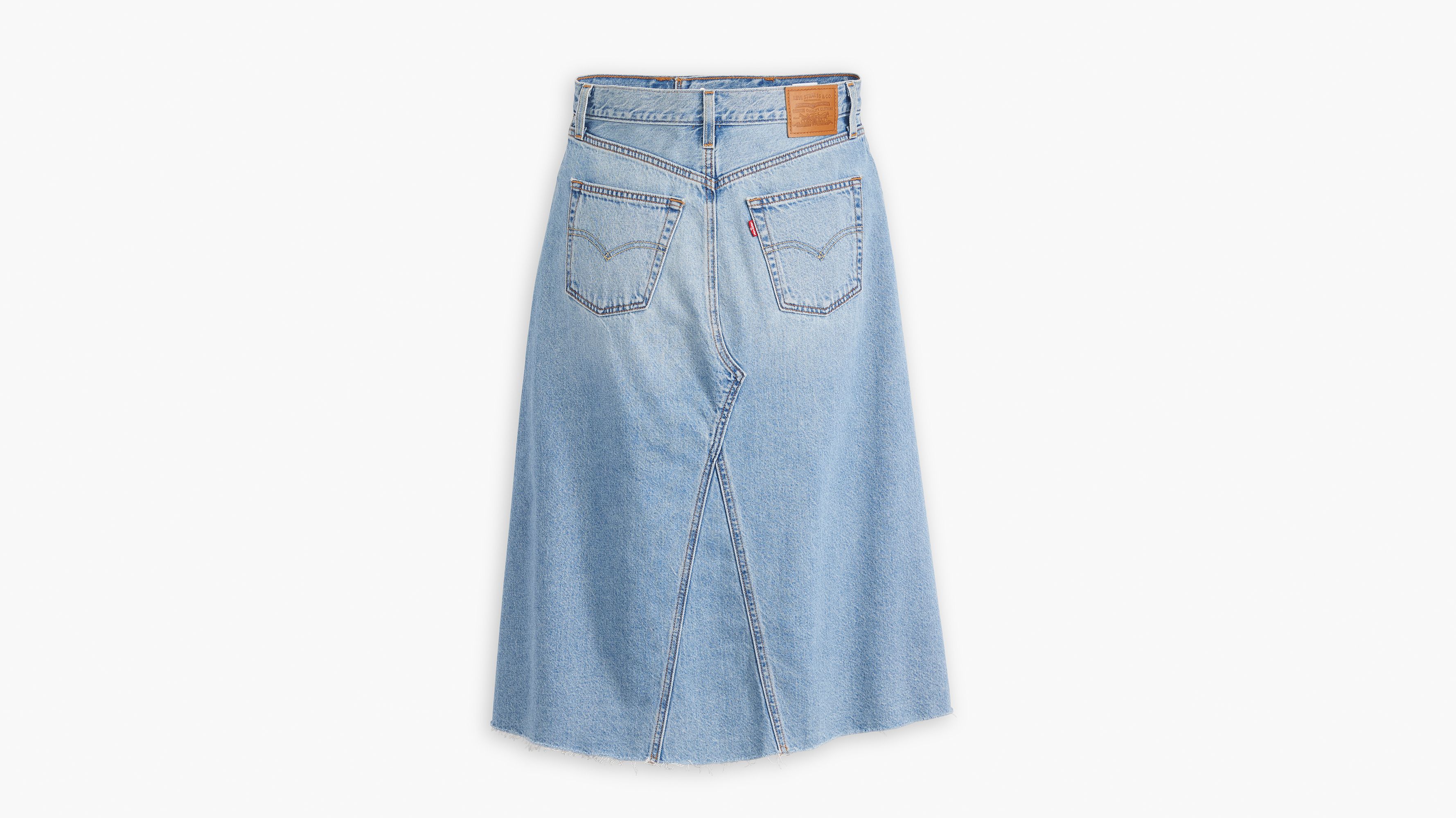 Jupe coupe en A taille haute Decon - Secret Secret - Bleu
