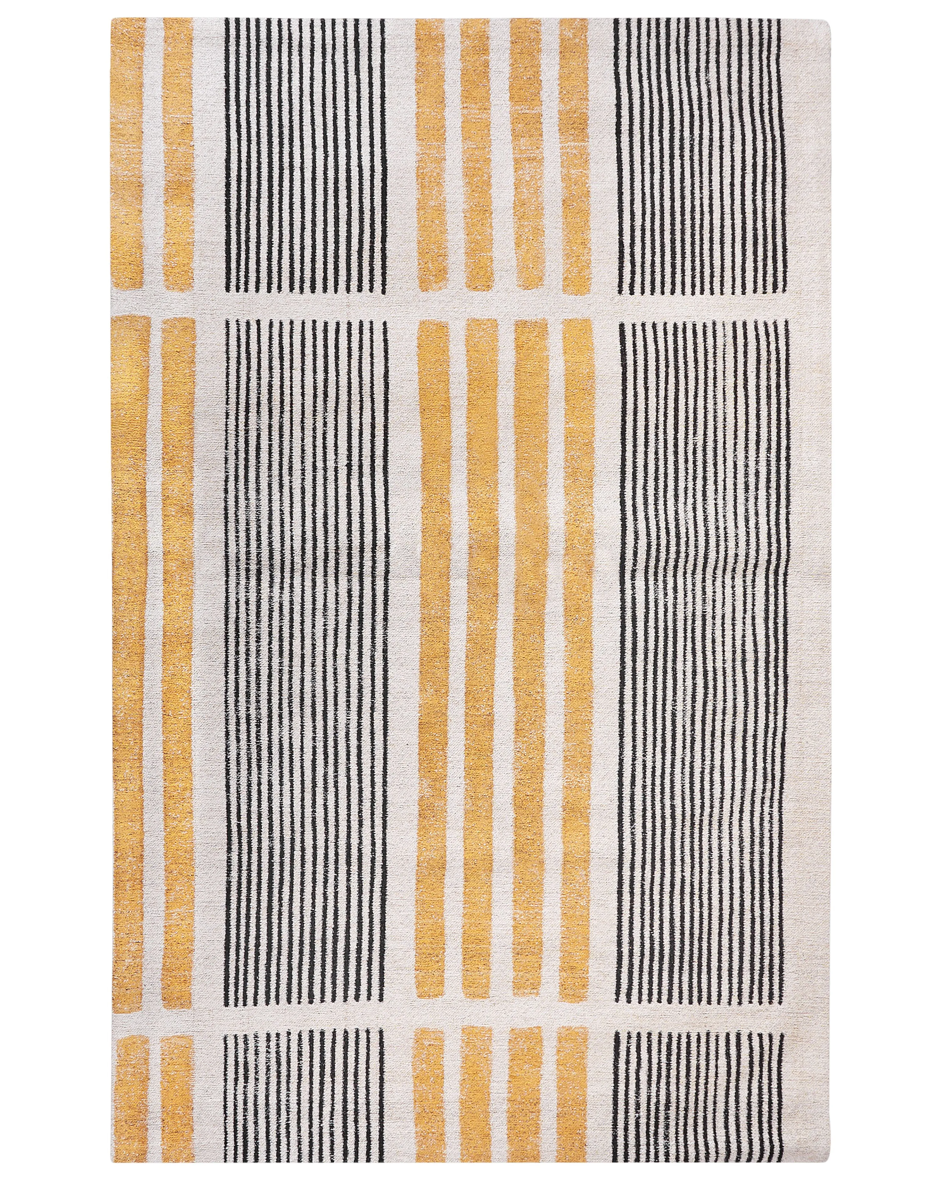 Vloerkleed KATRA Beige 140 x 200 cm Katoen