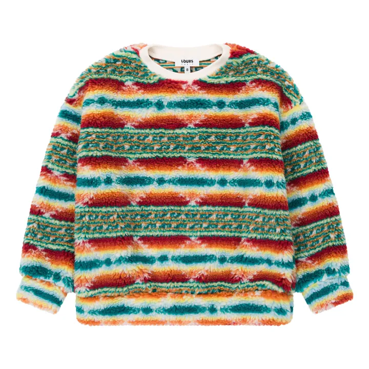 Lours Paris Sweat New OG Façon Fourrure Fibres Recyclées | Bleu
