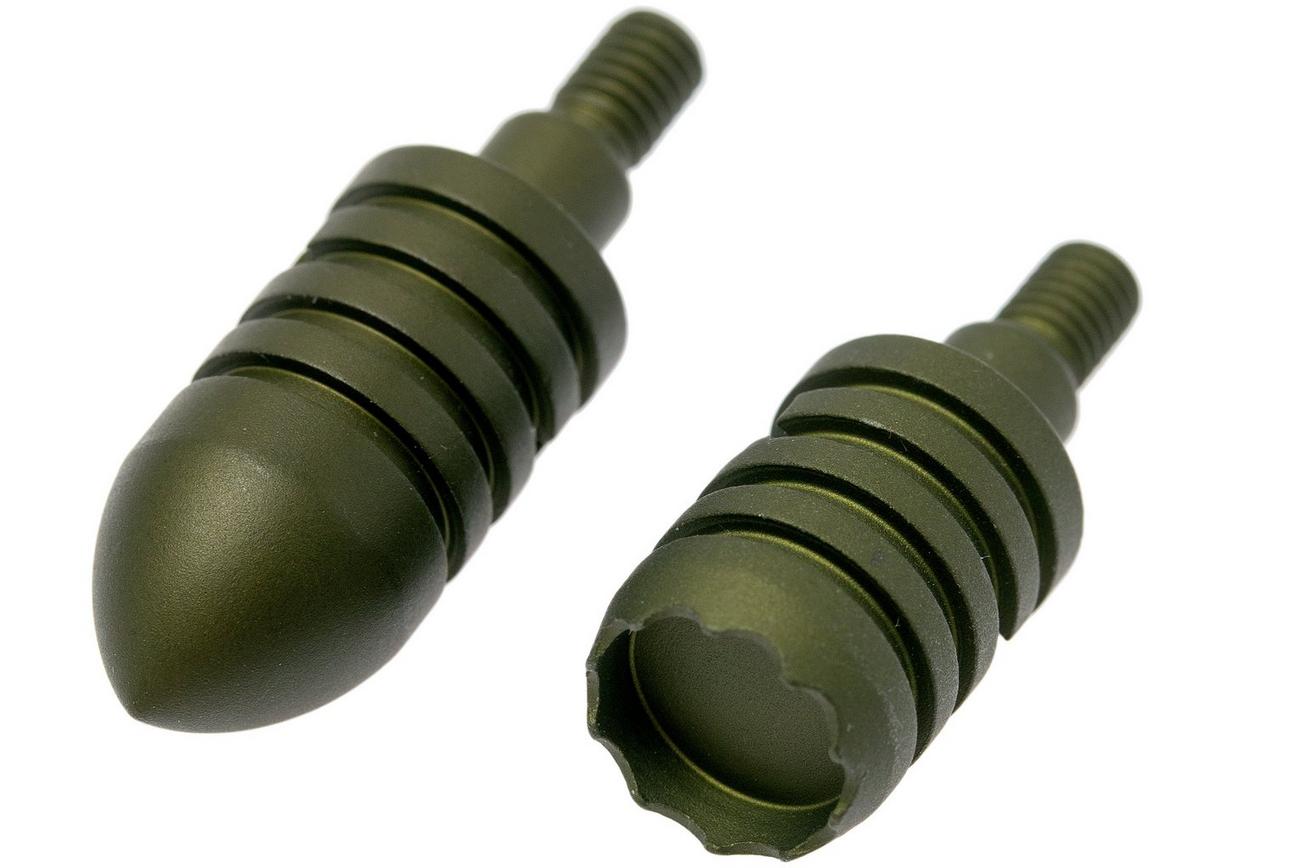 Rick Hinderer Extreme Duty Modular Kubotan Pen Deluxe Set Matte OD Green