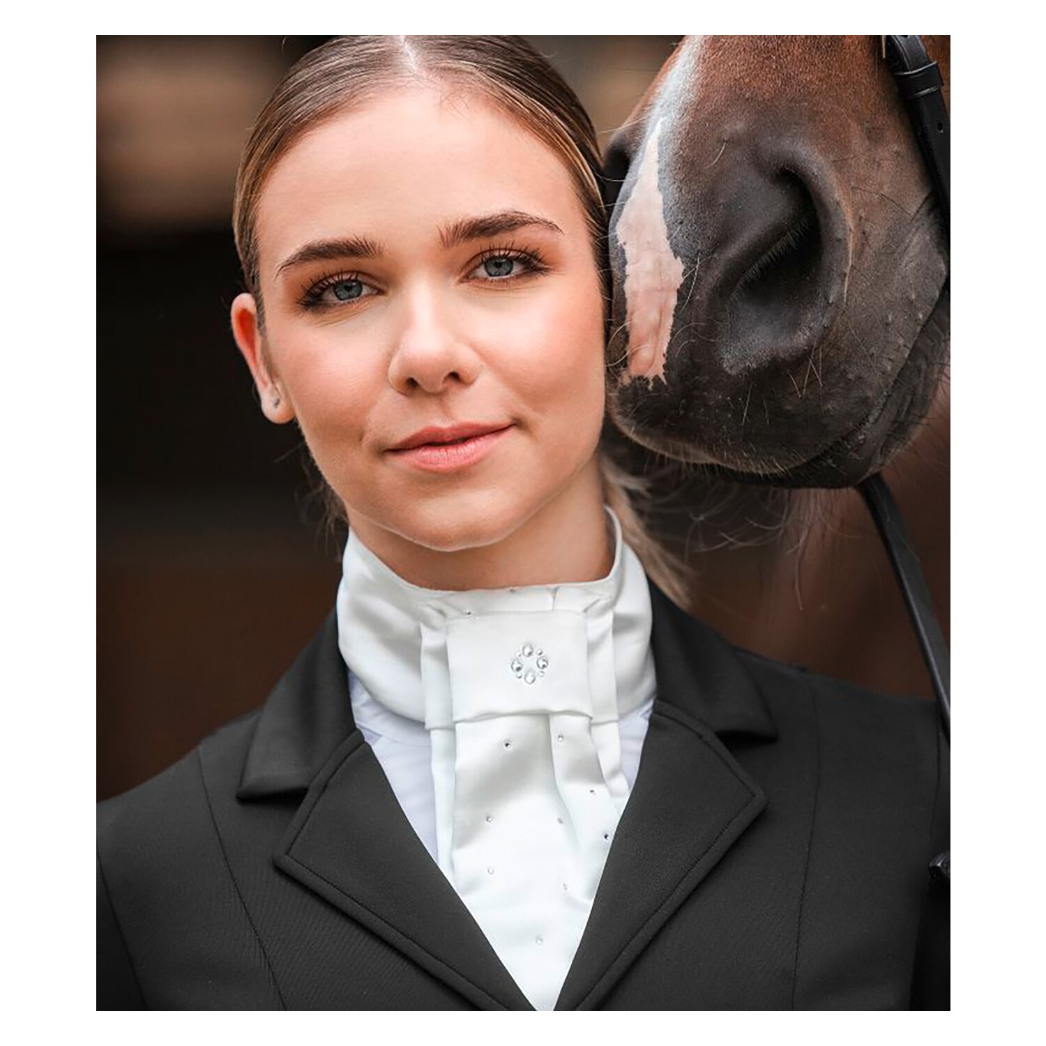 WALDHAUSEN Plastron Grazia  - weiß - Einheitsgröße