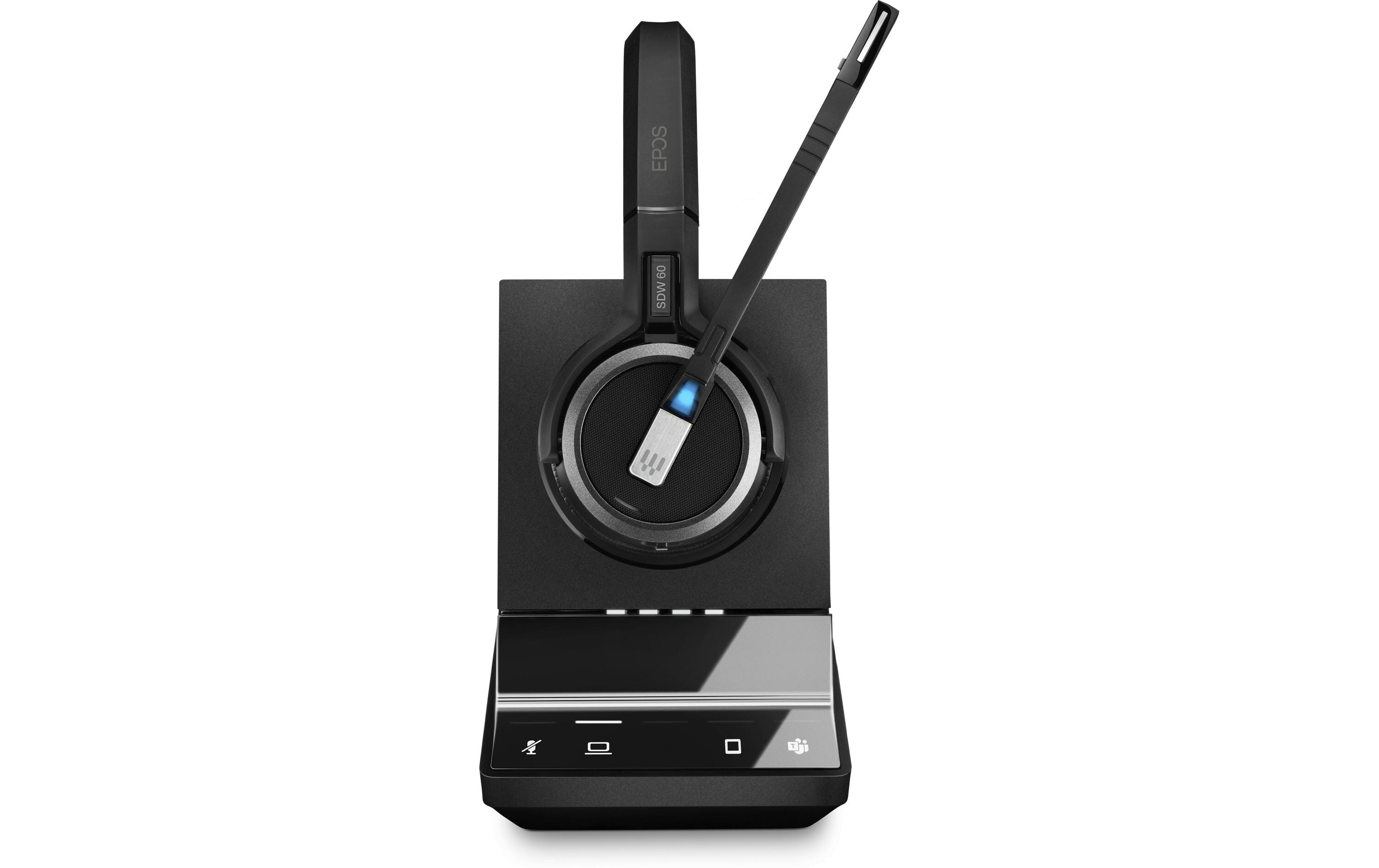 Headset IMPACT SDW 5063T Stereo, Basisstation, MS<br>Kabelloses DECT-Headset mit Basisstation für die Dual-Konnektivität