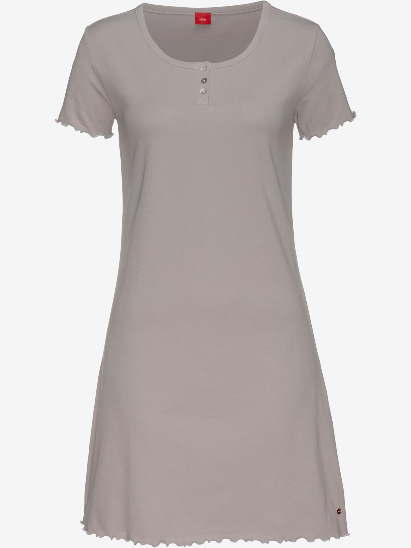 Chemise de nuit courte avec ourlet babylock