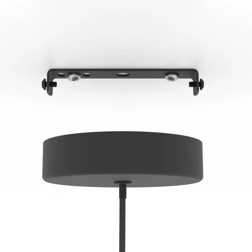 EGLO Almudaina Hanglamp - LED - Ø 4 cm - Zwart - Staal