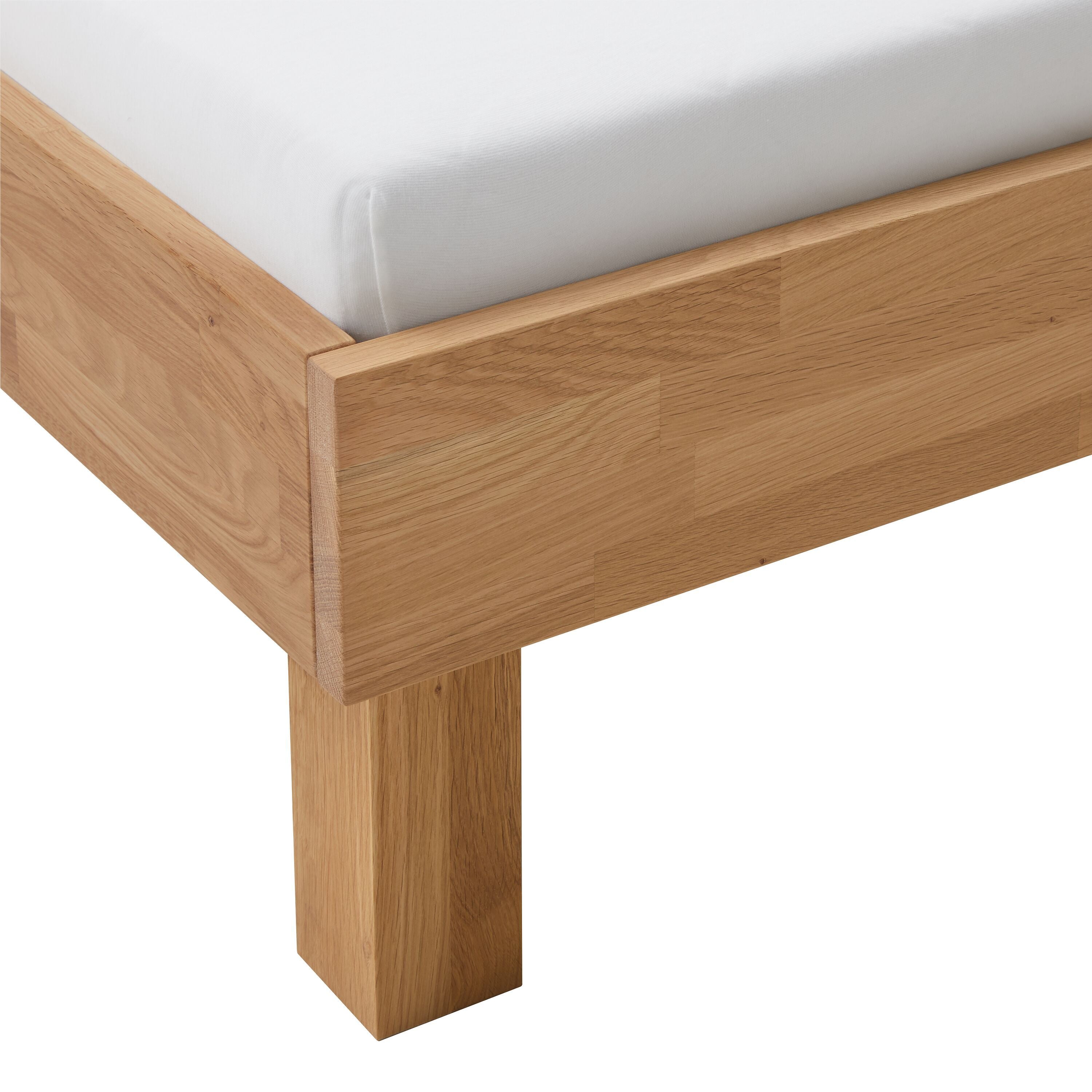 CARA Bett - Eiche / B: 90.0 cm x T: 200.0 cm