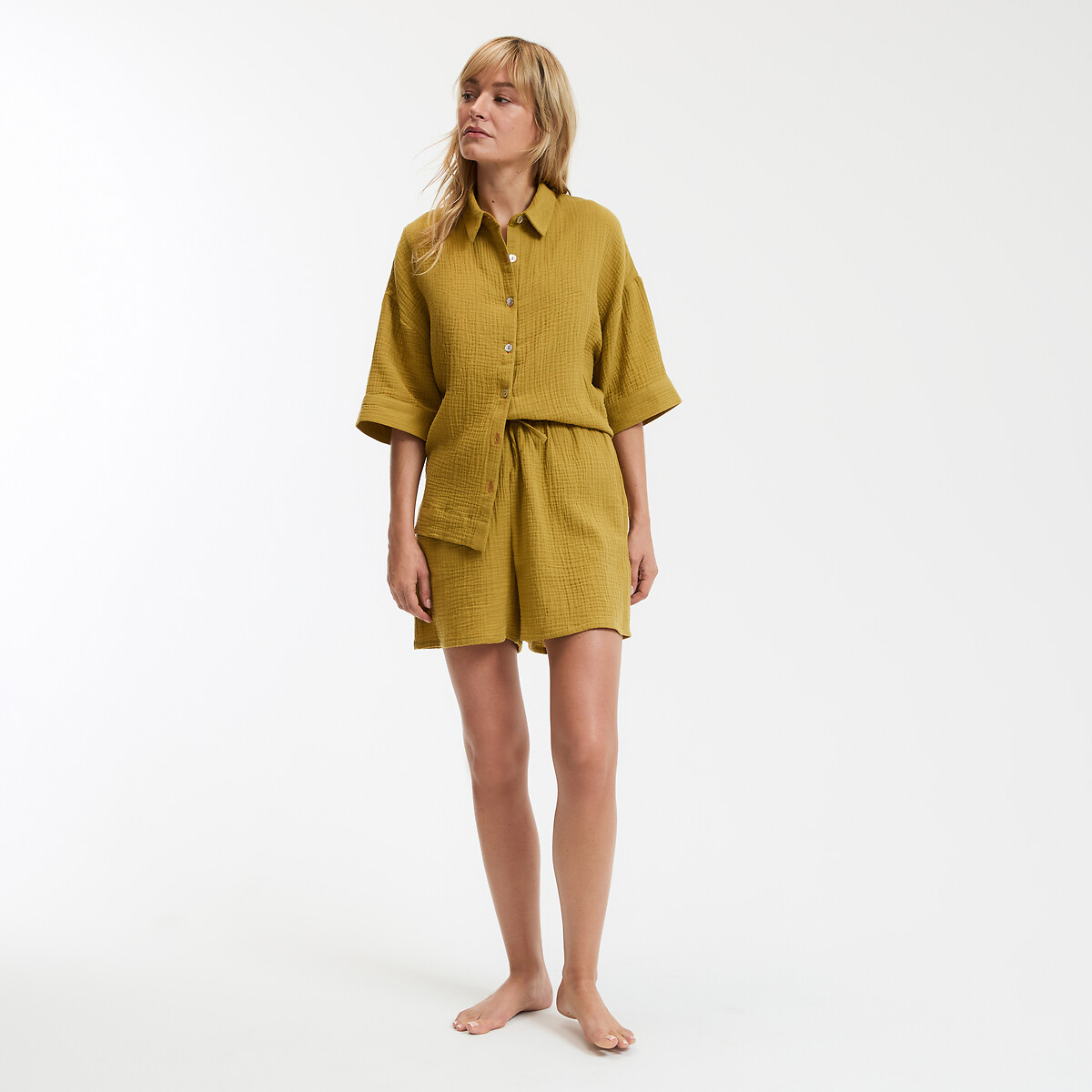 COLEÇÕES LA REDOUTE<br>Calções pijama em tetra
