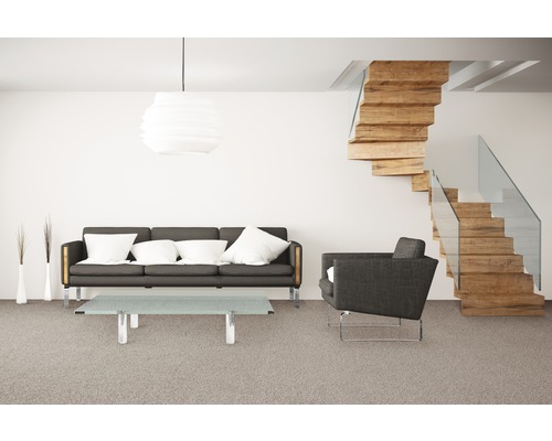 Luxe Shag Romantica tapijt, donkerbeige FB047, 400 cm breed (per meter verkocht)
