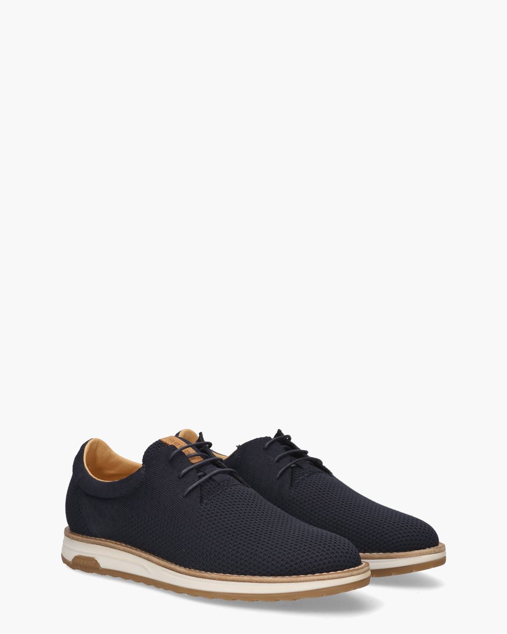 Rehab Nolan Knit Donkerblauw Heren Veterschoenen