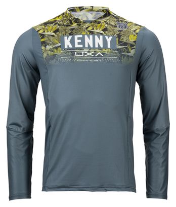 Maillot Manches Longues Kenny Charger Floral Gris