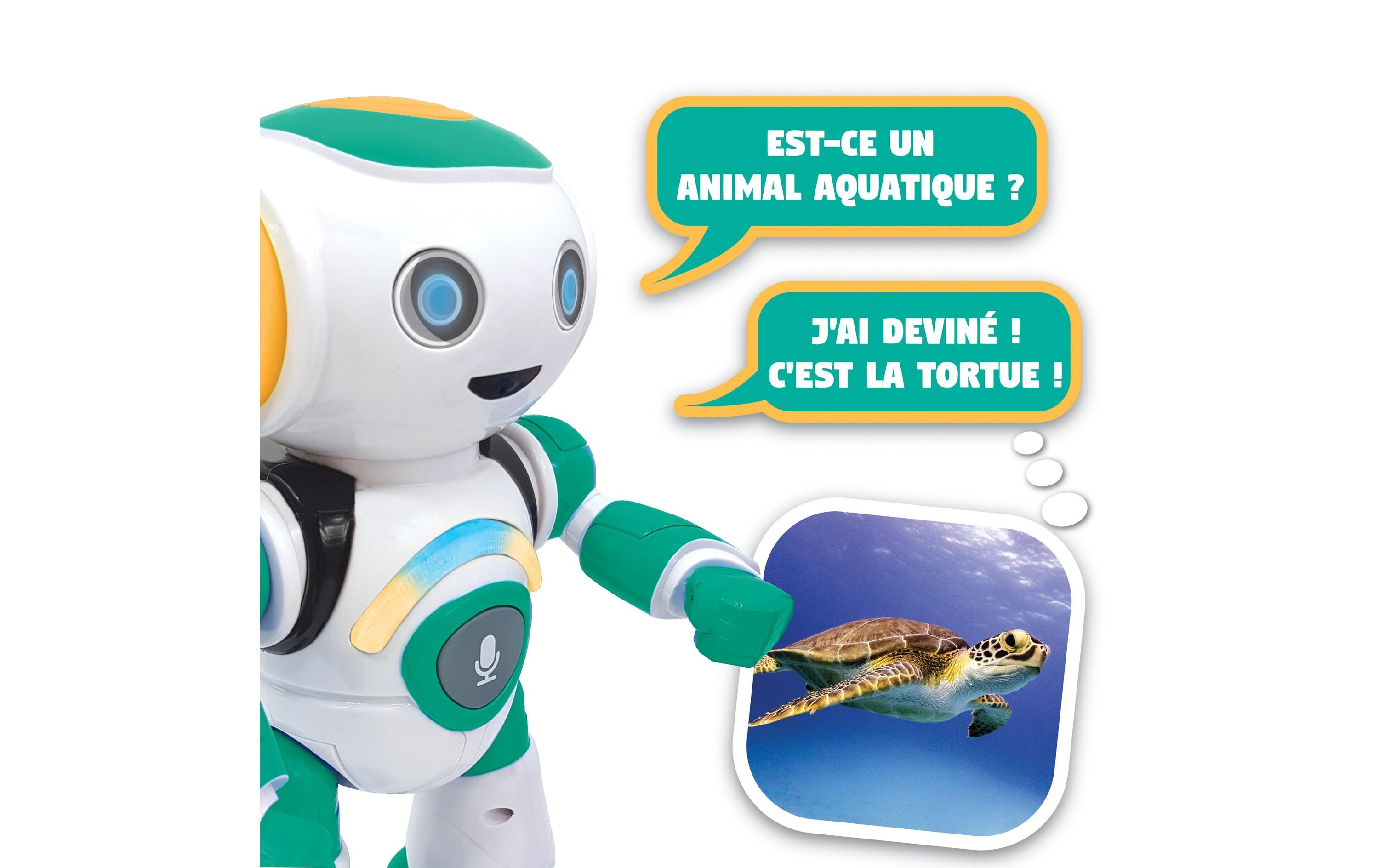 Powerman Junior Roboter -FR-Programmierbarer Roboter mit Quiz, Musik, Spielen