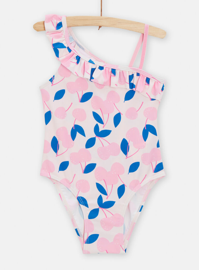 Maillot de bain 1 pièce asymétrique pour fille