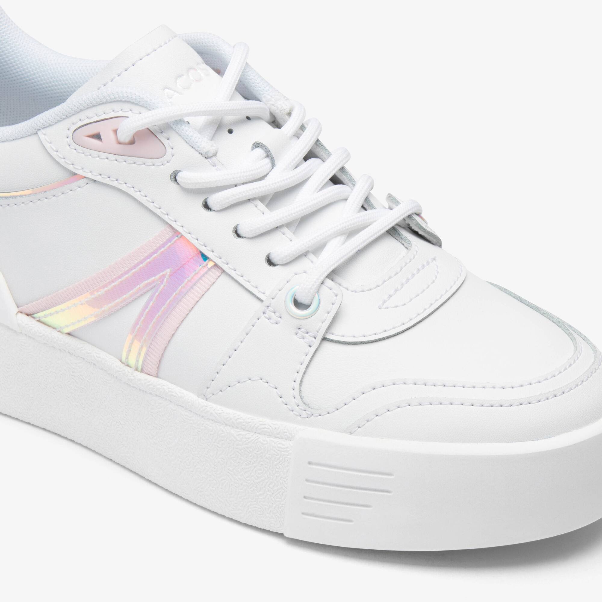 Sneakers L002 Evo femme en cuir holographique Sneakers - Blanc - Lacoste - Femme