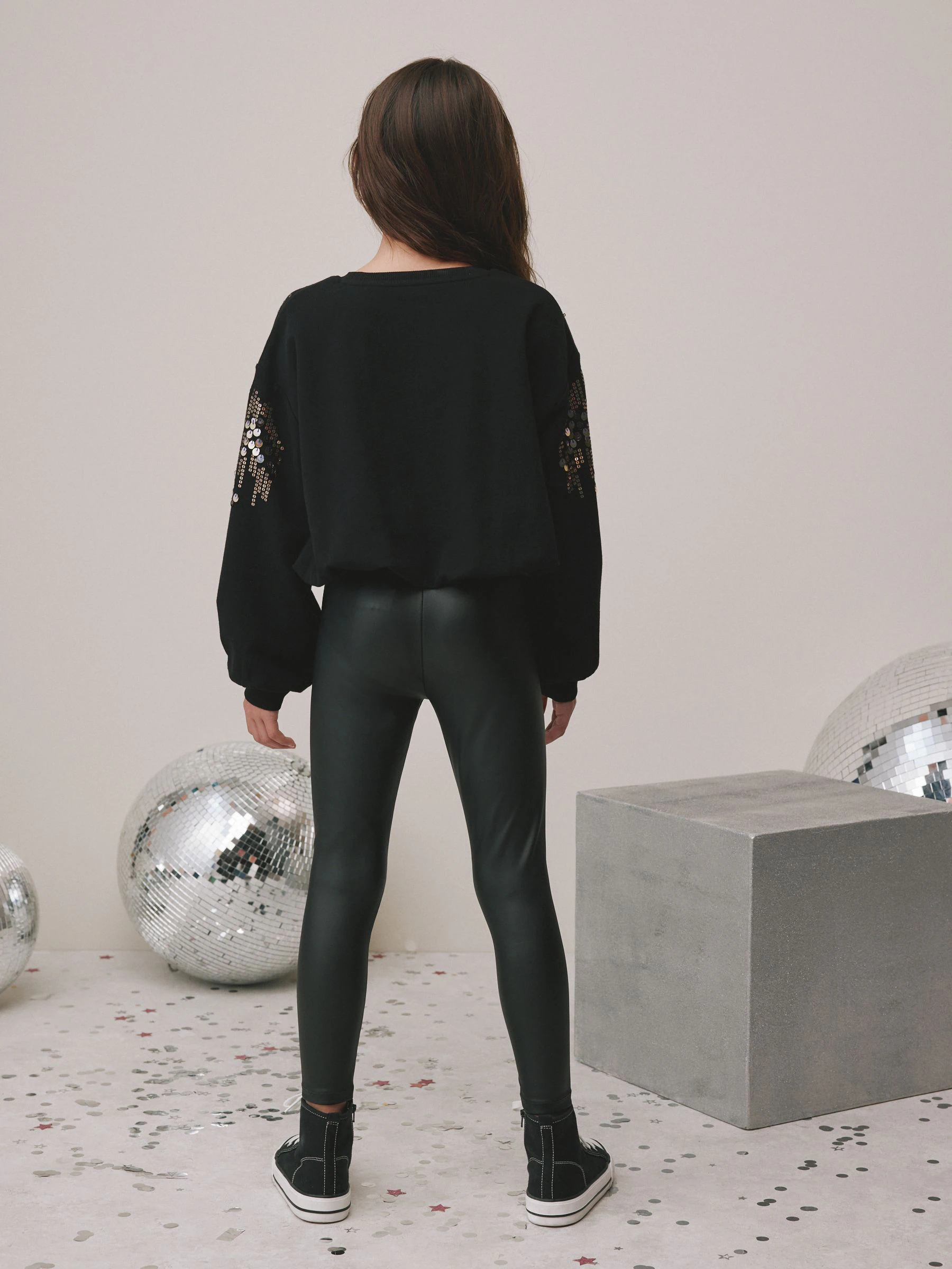 Zwart - Gecoate feestlegging (3-16jr)