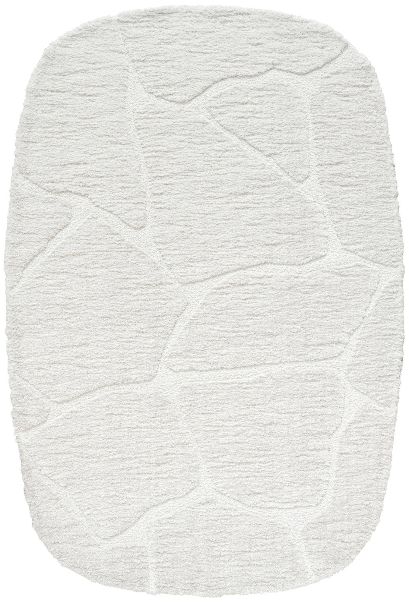 Vloerkleed Macy Creme - Rounded Corners 200 x 290 cm