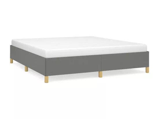 Sommier à lattes de lit Gris foncé 180x200 cm Tissu