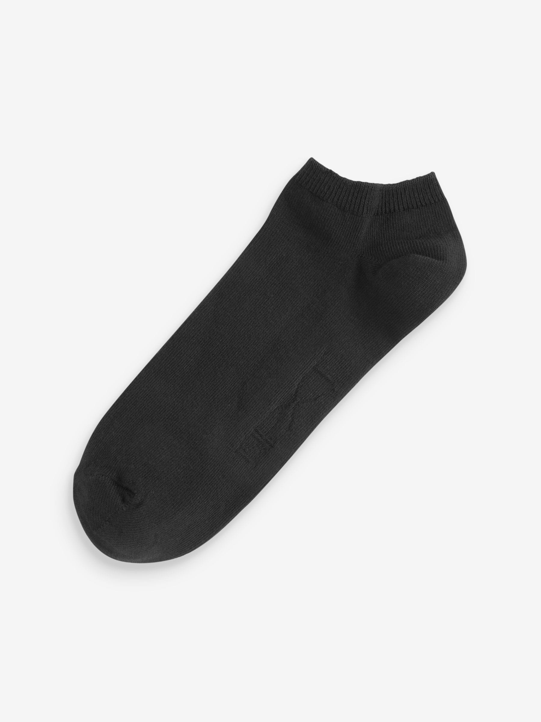 Zwart - 10 paar sneakersokken