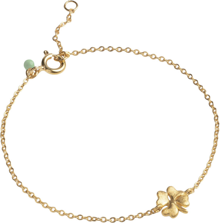 ENAMEL Copenhagen Bracelet, Organic clover 925s/gp/m