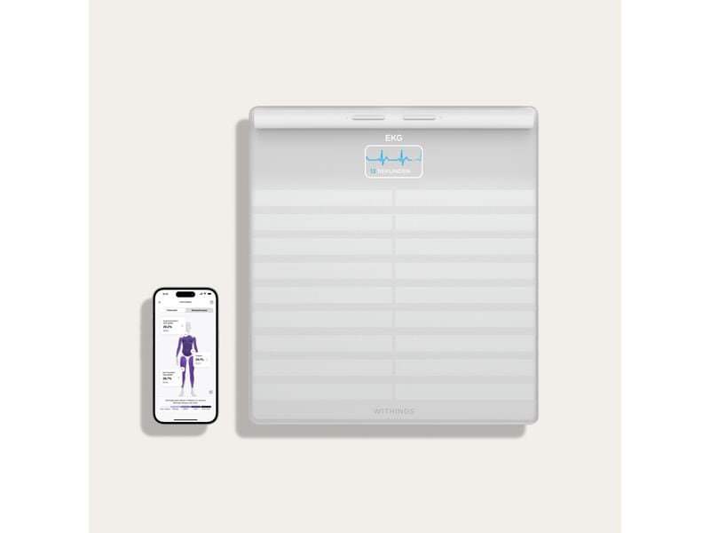 Withings Körperanalysewaage Body Scan Weiss Gesundheitsstation