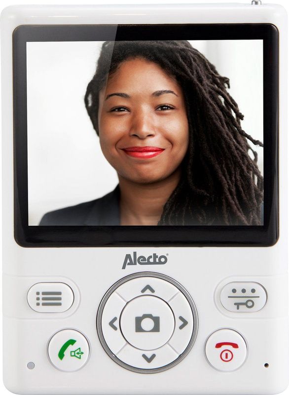 Alecto - ADI-250 - Deurintercom - Wit-Zilver - Draadloos met Camera