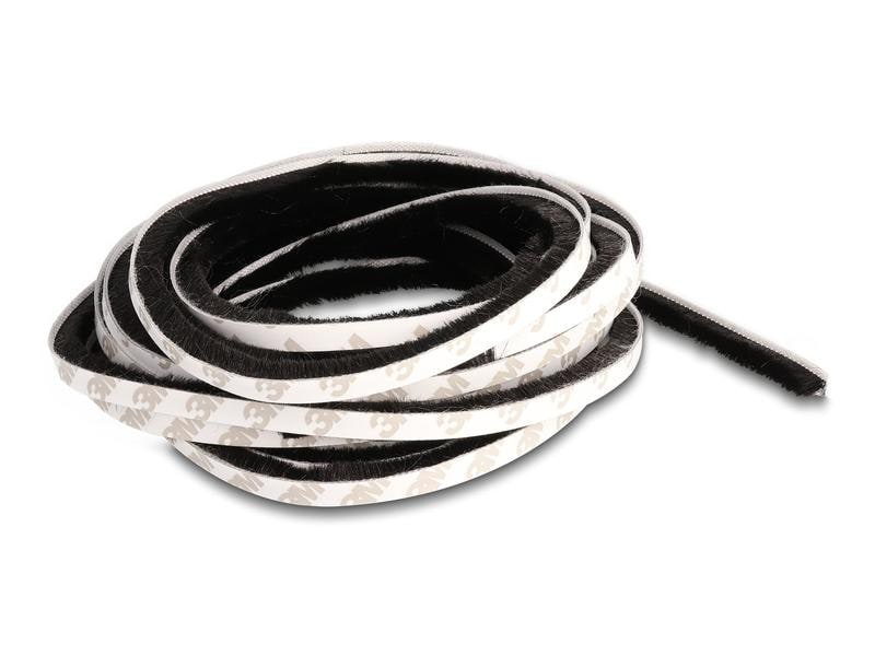 Delock Bürstenstreifen selbstklebend schwarz, 8mm - 5m Delock Bürstenstreifen selbstklebend 8 mm – Länge 5 m schwarz