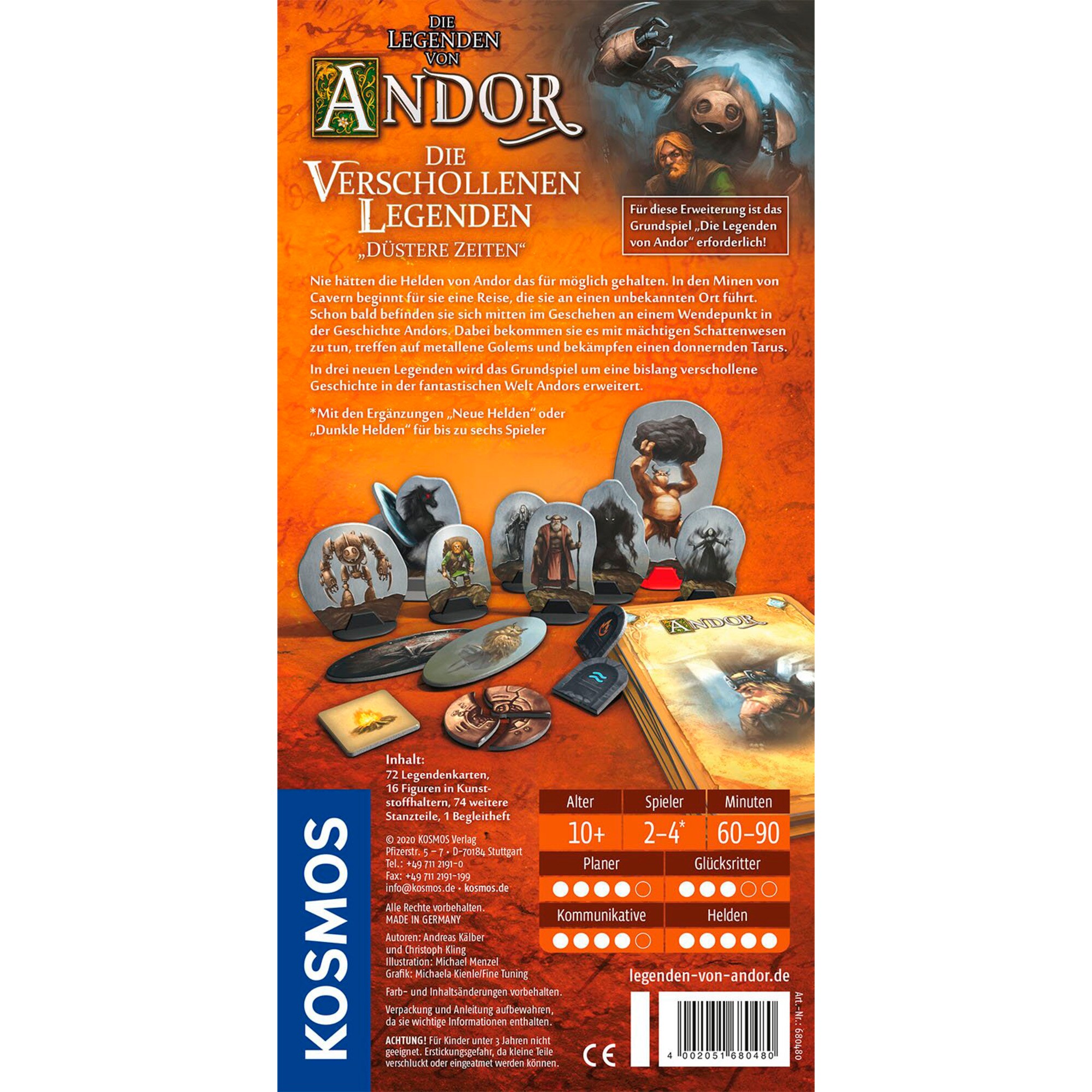 Kosmos Brettspiel Die Legenden von Andor - Die verschollenen Legenden 
