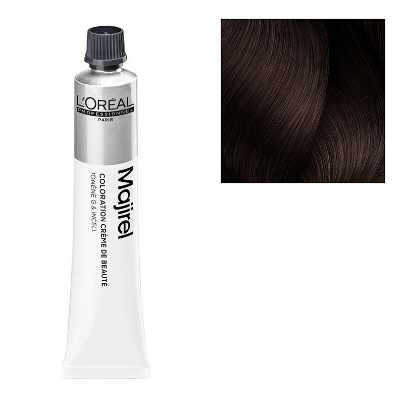 Coloration permanente Majirel 5.25 châtain clair irisé acajou