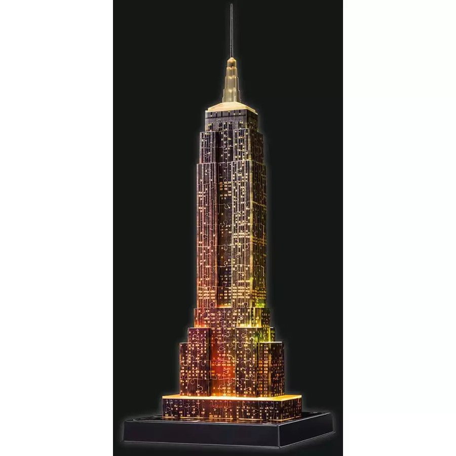Ravensburger Empire State Building bei Nacht bunt