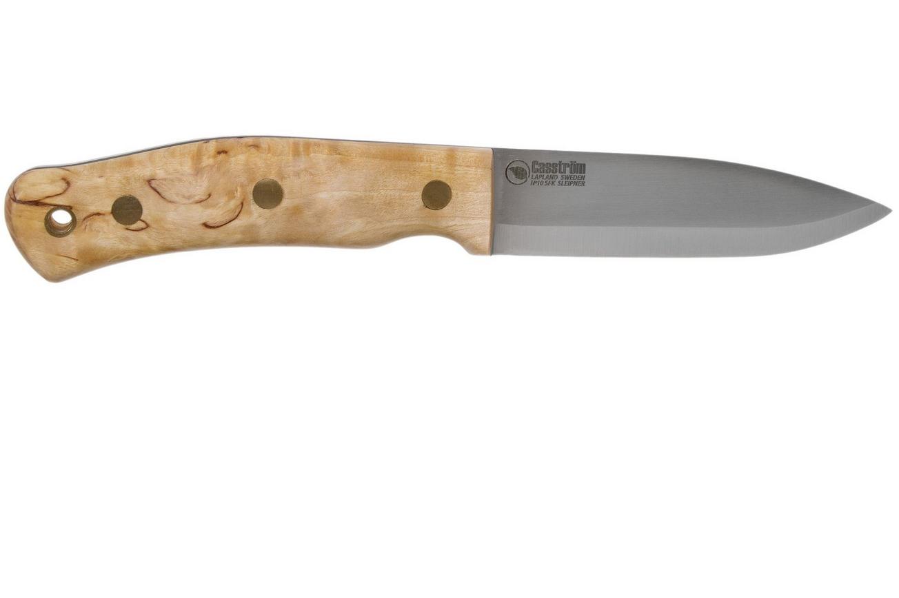 Casström No. 10 Swedish Forest Knife Curly Birch, Sleipner Scandi Grind 13104