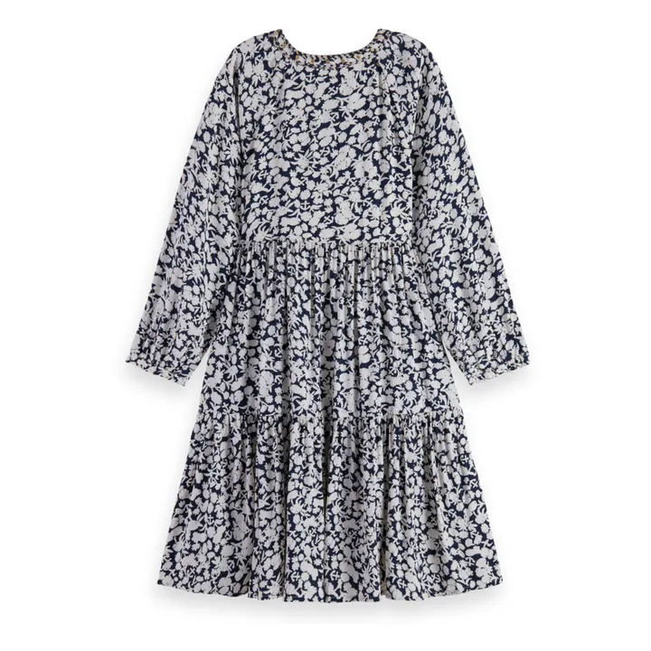 Scotch & Soda Robe Fleurs | Bleu nuit